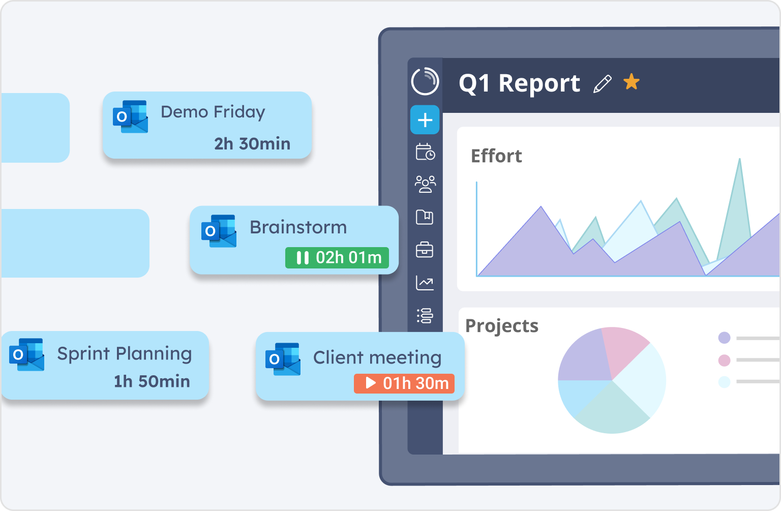 Time tracking for Outlook Calendar by Timeneye
